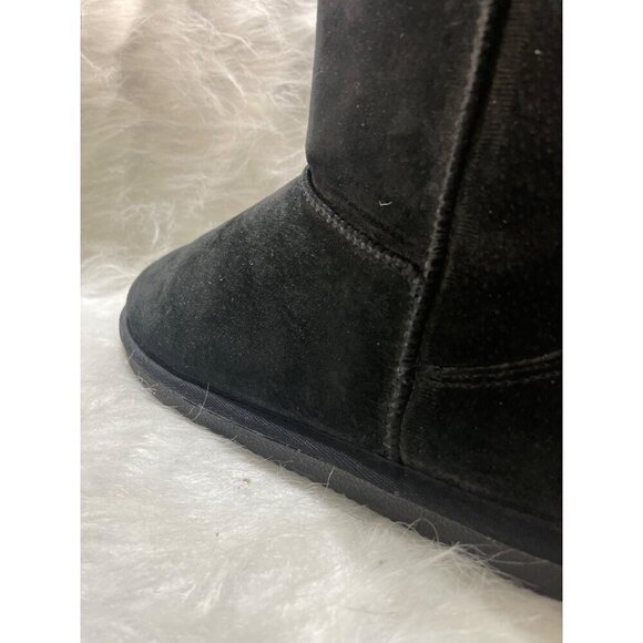 LAMO Womens Black Suede Mid-Calf Boots With Faux Fur Lining 10 - Picture 5 of 8